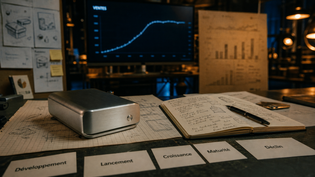 Le cycle de vie d'un produit : 5 phases lancement croissance maturité déclin
