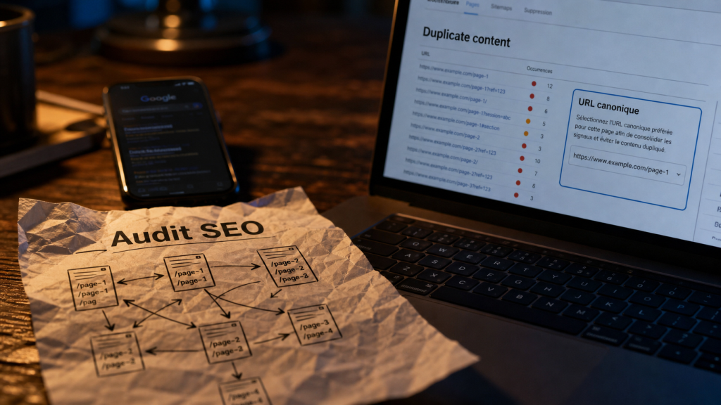 Duplicate content and seo : URL canonique et audit SEO