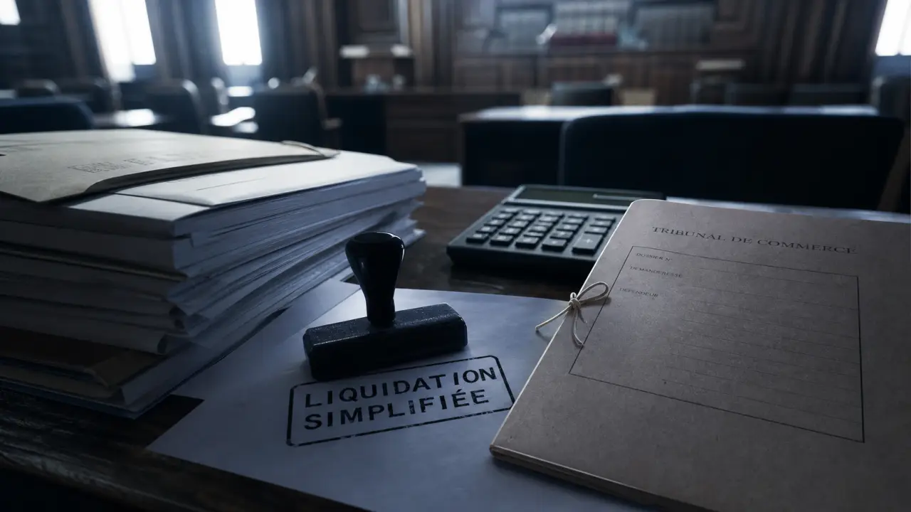Liquidation judiciaire simplifiée : dossiers au tribunal
