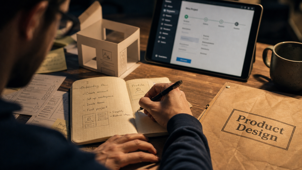 Product design and : usage valeur faisabilité, designer et maquettes