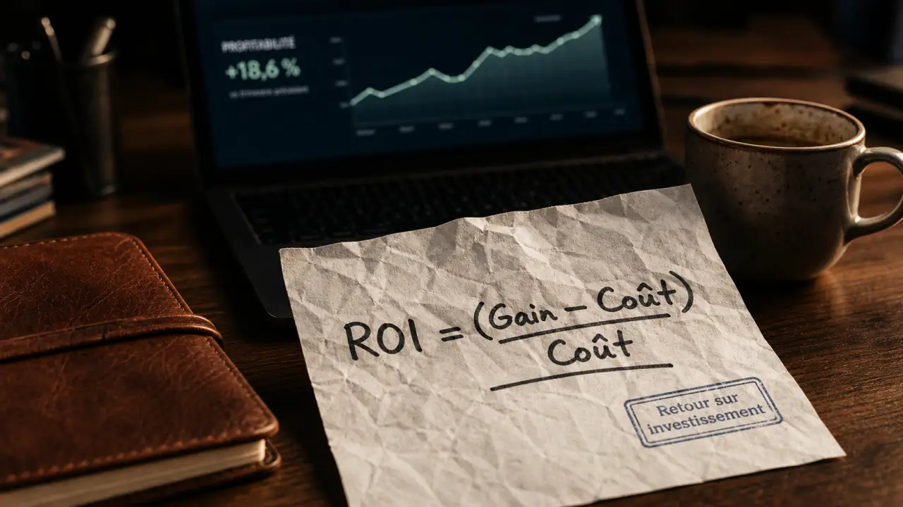 ROI def : formule (gain - coût) / coût