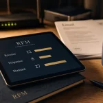 Segmentation comportementale avec RFM : récence, fréquence, montant pour +33 %.