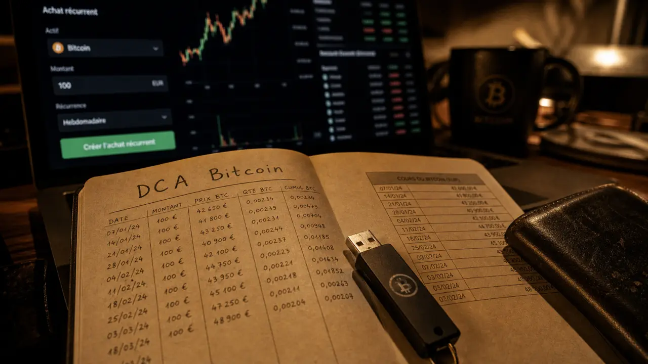 Stacking bitcoins : DCA Bitcoin, portefeuille et interface d’achat récurrent