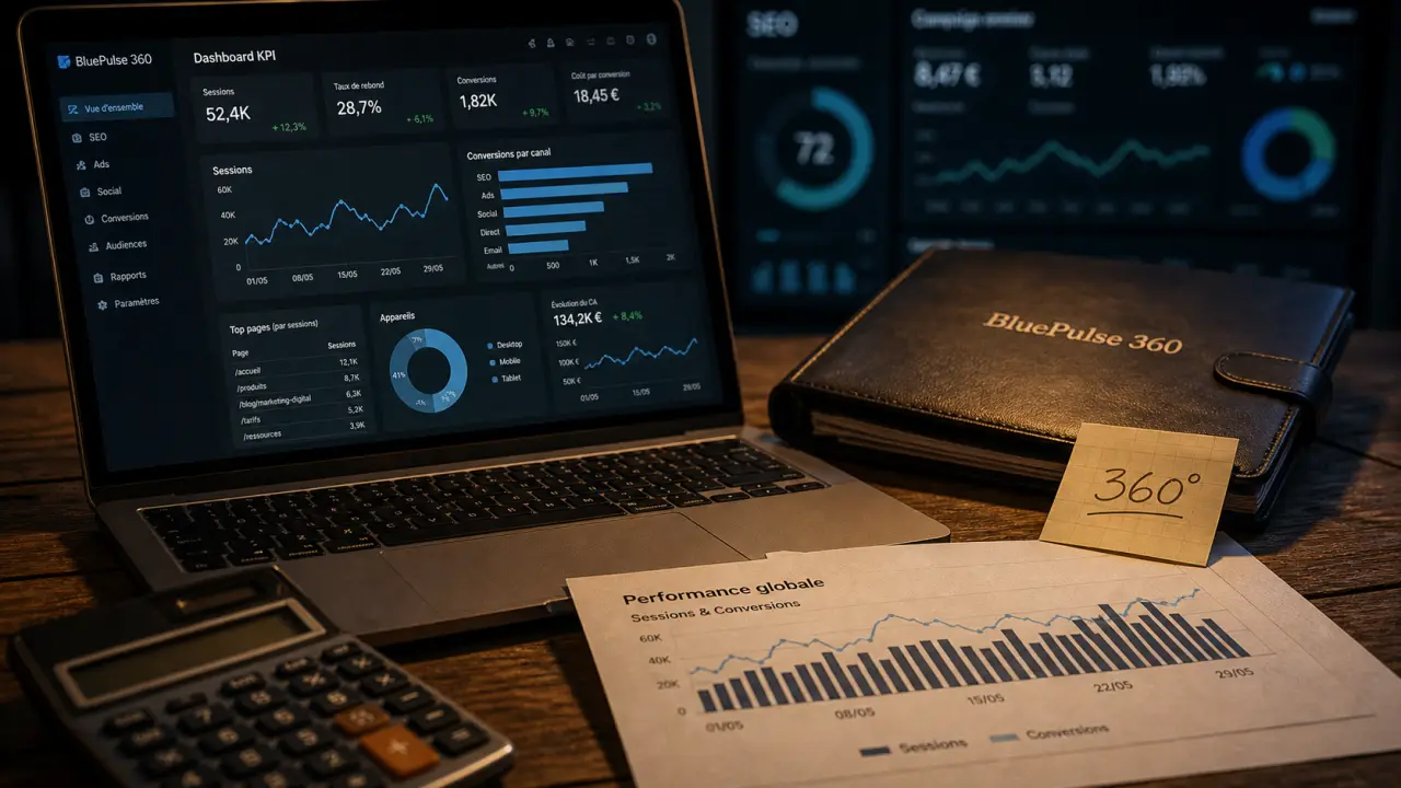 Stratégie marketing bluepulse 360 efficacité : cohérence, mesure, conversion