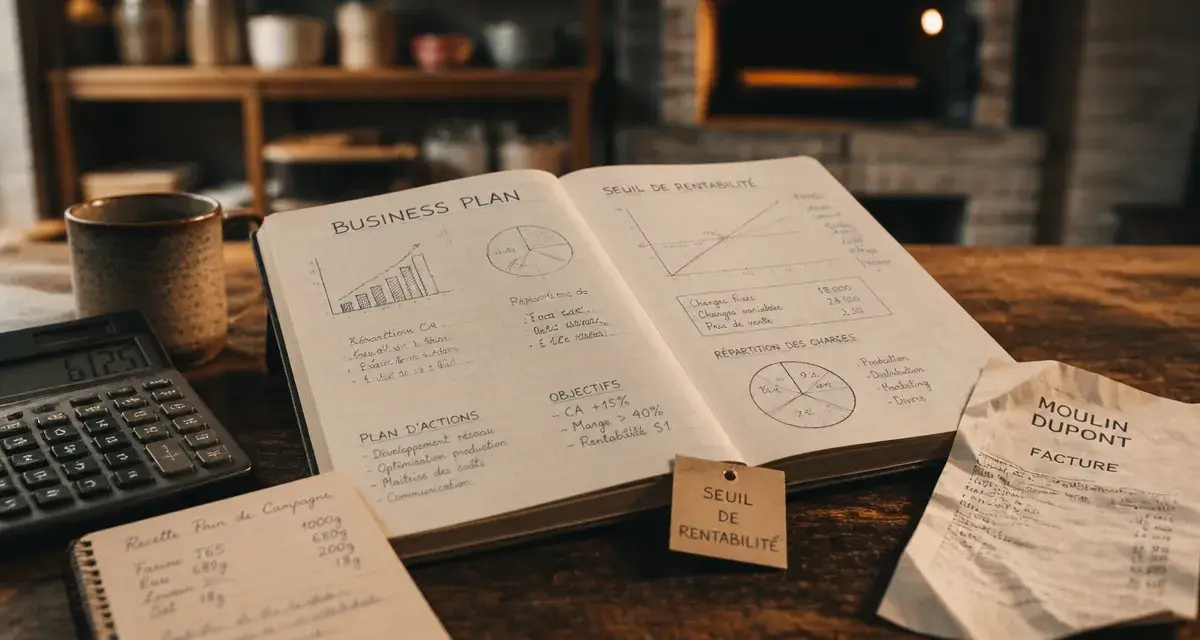 Business plan boulangerie : seuil de rentabilité