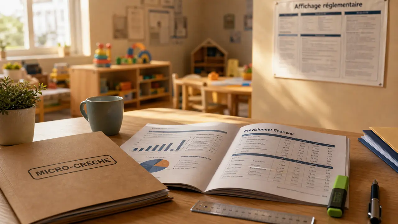 Business plan micro creche pour banquier, graphiques financiers