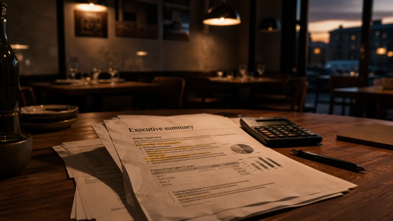 Business plan resto avec chiffres pour rassurer une banque