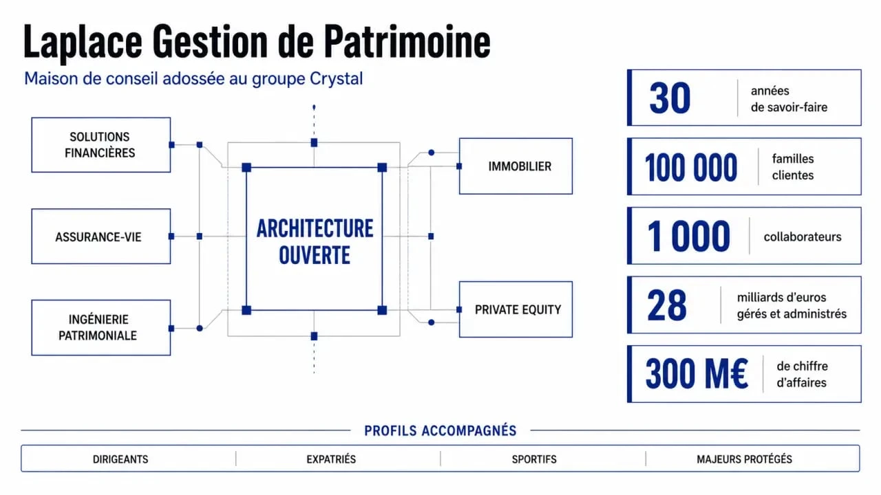 Laplace gestion de patrimoine : chiffres clés, architecture ouverte et profils clients accompagnés