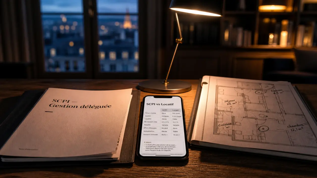 SCPI ou immobilier locatif : gestion déléguée vs location