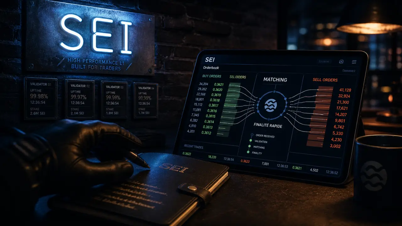 Sei crypto : bureau de trading, carnet d’ordres et matching rapide