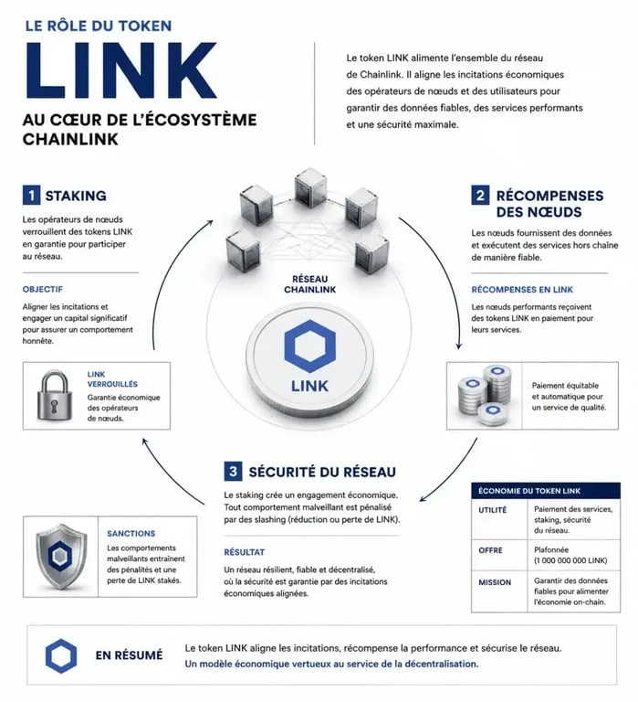 Utilité et staking du token LINK dans l'écosystème Chainlink