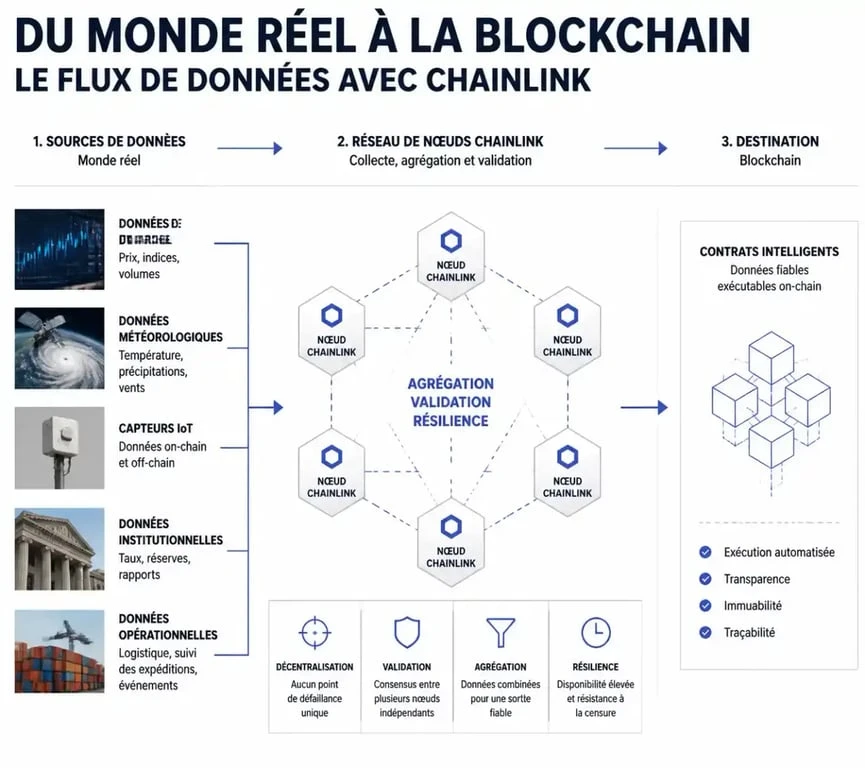 Fonctionnement des oracles décentralisés Chainlink