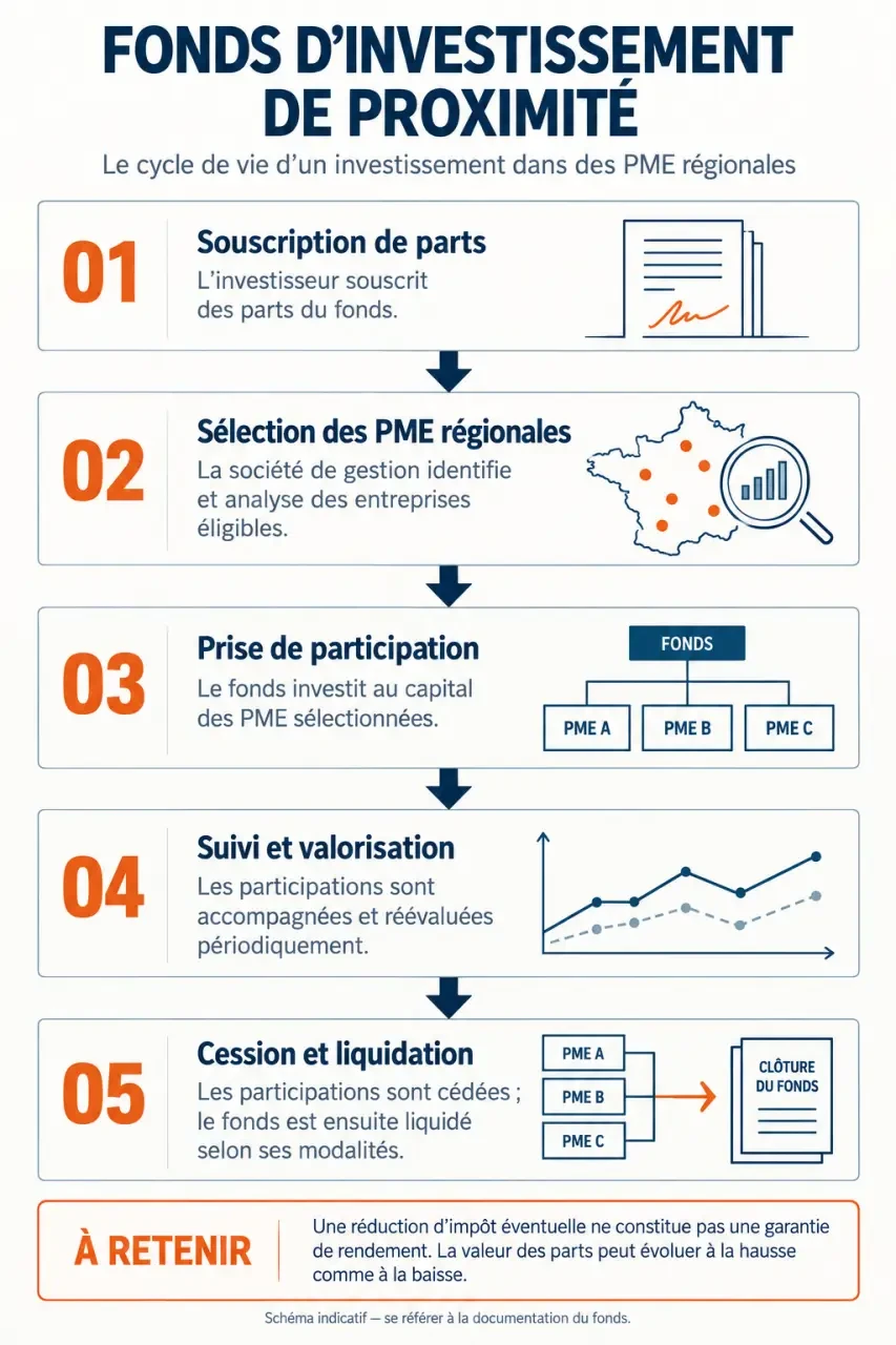 Fonctionnement d’un fonds d’investissement de proximité, de la souscription à la liquidation des participations