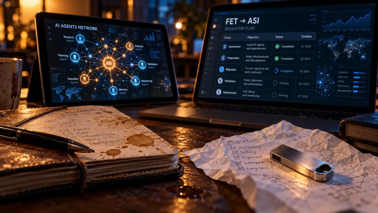 FET crypto migre vers ASI, réseau d’agents