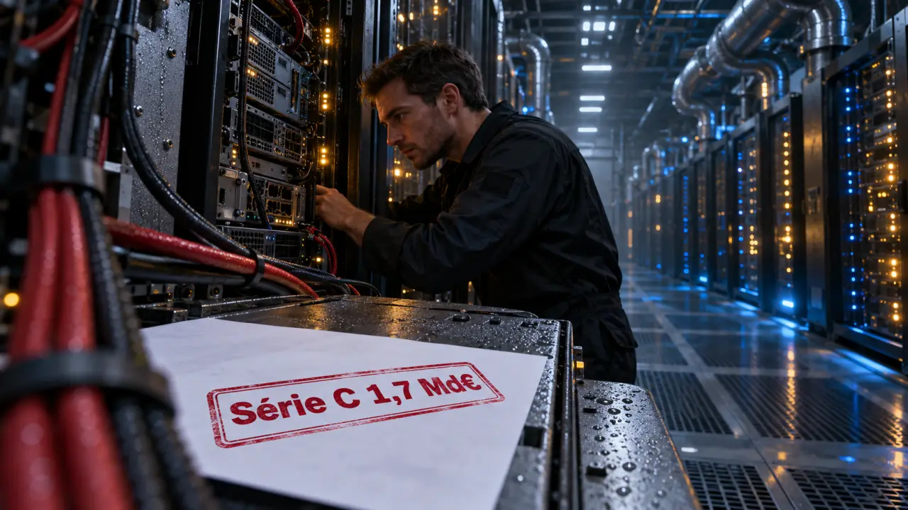 Mistral levée de fonds 1,7 milliard €, serveur data center
